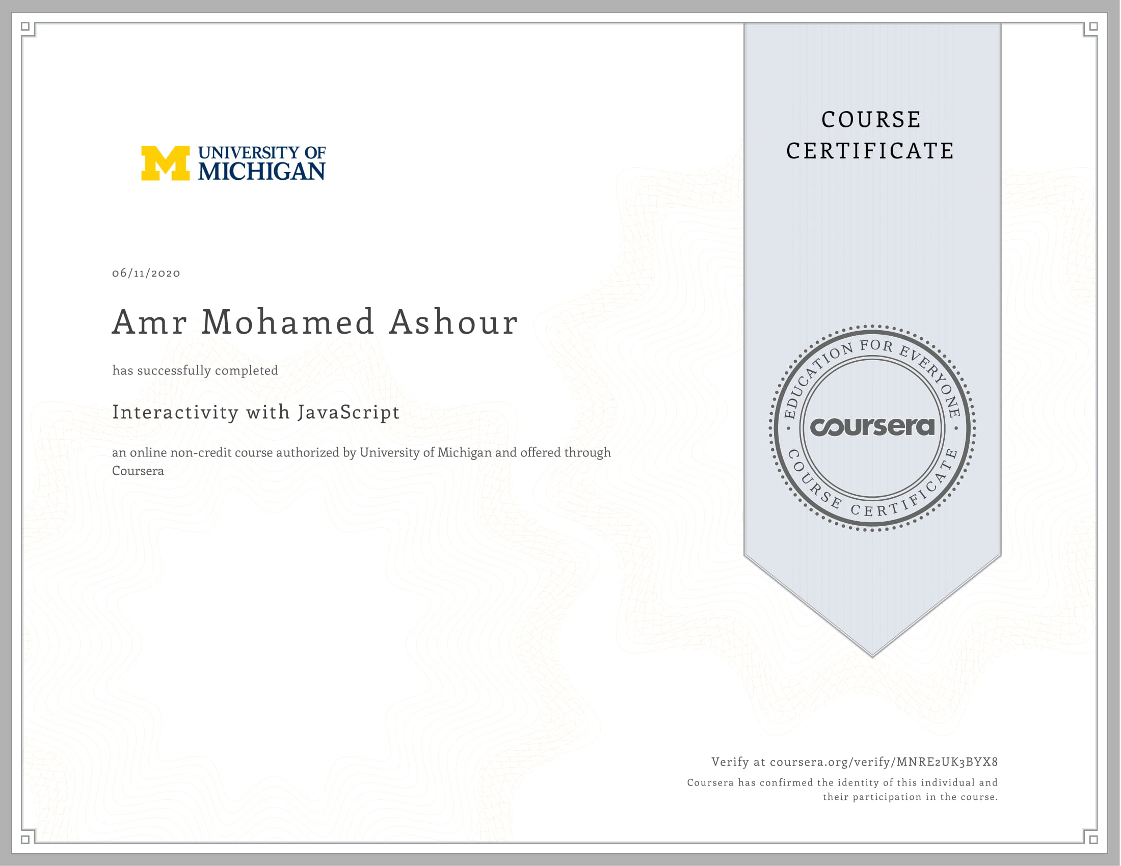 certificates
