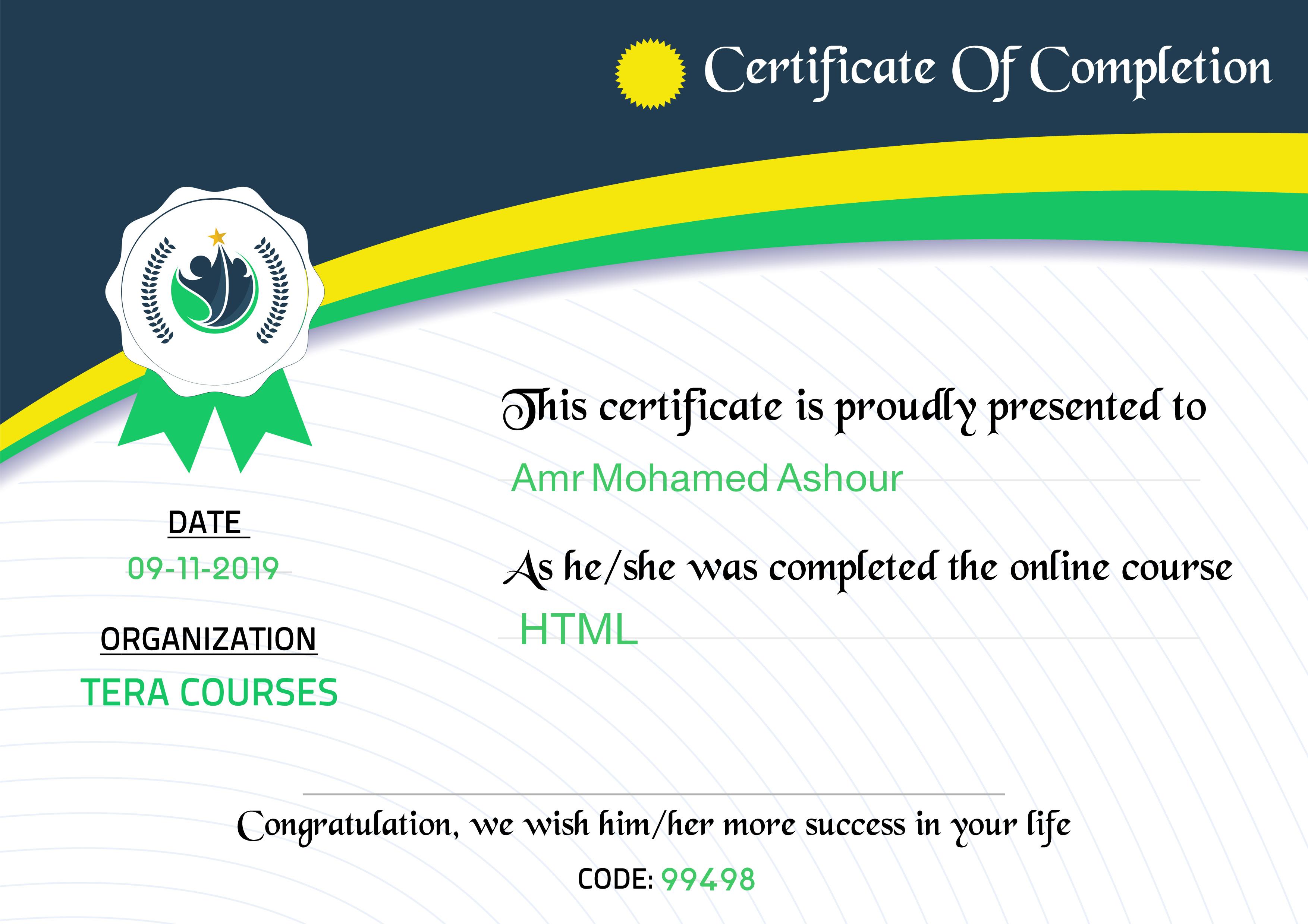 certificates